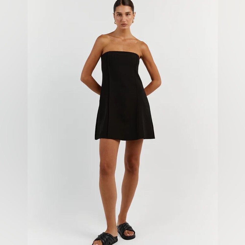 DISSH Rowan Black Strapless Mini Dress